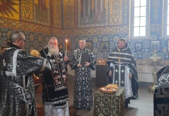 22 марта 2024 года Митрополит Константин совершил Литургию Преждеосвященных Даров в Сяндемском монастыре