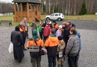 Скауты в Сяндемском монастыре